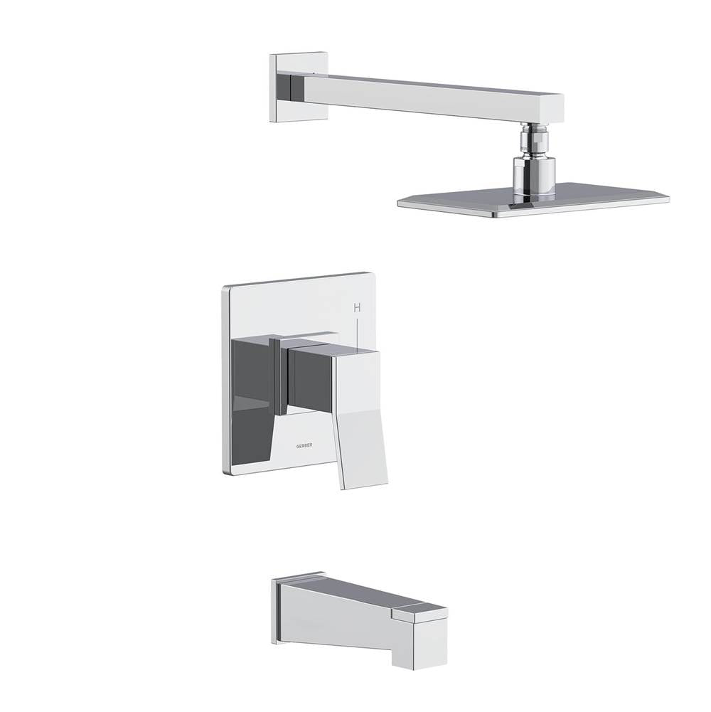 Gerber Plumbing - Avian 1H Tub & Shower Trim Kit & Treysta Cartridge 1.75gpm Chrome - Chrome