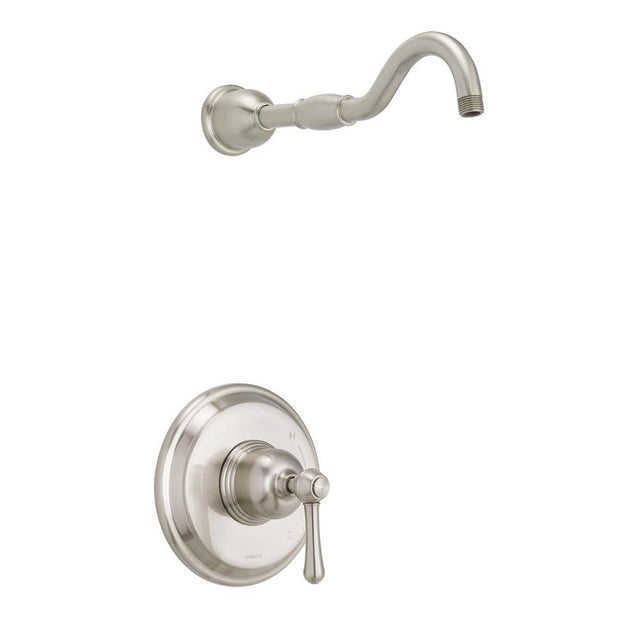 Gerber Plumbing - Opulence 1H Shower Only Trim Kit & Treysta Cartridge Less Showerhead Brushed Nickel - Brushed Nickel