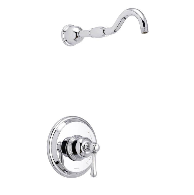 Gerber Plumbing - Opulence 1H Shower Only Trim Kit & Treysta Cartridge Less Showerhead Chrome - Chrome