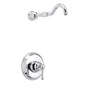 Gerber Plumbing - Opulence 1H Shower Only Trim Kit & Treysta Cartridge Less Showerhead Chrome - Chrome