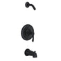 Gerber Plumbing - Antioch 1H Tub & Shower Trim Kit & Treysta Cartridge w/ Diverter on Spout Less Showerhead Satin Black - Satin Black