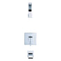 Gerber Plumbing - Sirius 1H Tub & Shower Trim Kit & Treysta Cartridge w/ Diverter on Valve Less Showerhead Chrome - Chrome