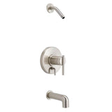 Gerber Plumbing - Parma 1H Tub & Shower Trim Kit & Treysta Cartridge w/ Diverter on Valve Less Showerhead Brushed Nickel - Brushed Nickel