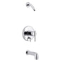 Gerber Plumbing - Parma 1H Tub & Shower Trim Kit & Treysta Cartridge w/ Diverter on Valve Less Showerhead Chrome - Chrome