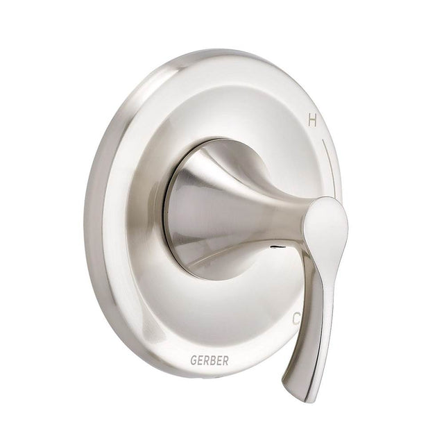 Gerber Plumbing - Antioch 1H Pressure Balance Trim Kit & Treysta Cartridge for Valve Only Brushed Nickel - Brushed Nickel