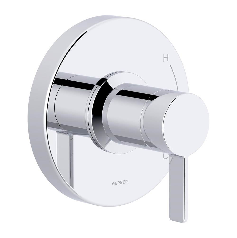 Gerber Plumbing - Amalfi 1H Pressure Balance Trim Kit & Treysta Cartridge for Valve Only Chrome - Chrome