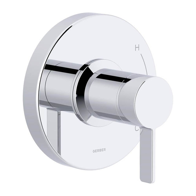 Gerber Plumbing - Amalfi 1H Pressure Balance Trim Kit & Treysta Cartridge for Valve Only Chrome - Chrome