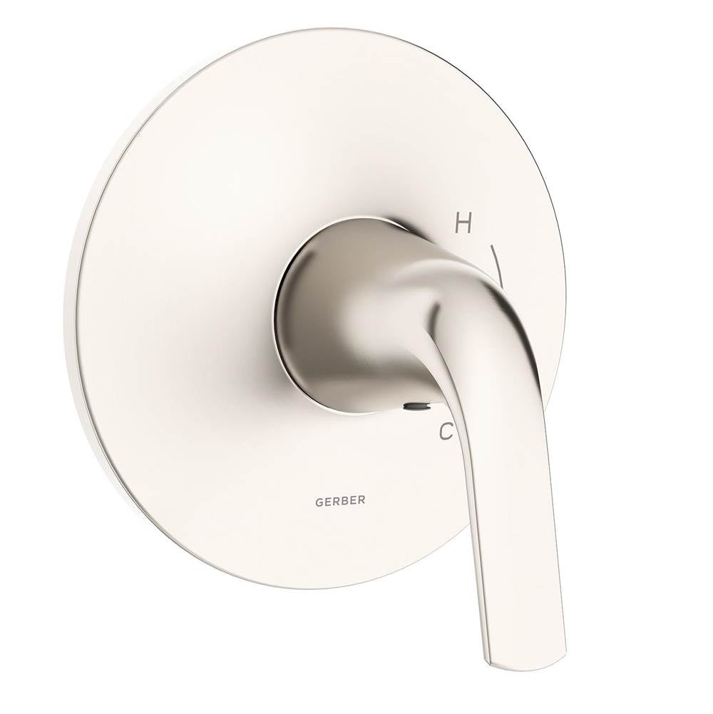 Gerber Plumbing - Lemora 1H Valve Only Trim Kit & Treysta Cartridge Brushed Nickel - Brushed Nickel