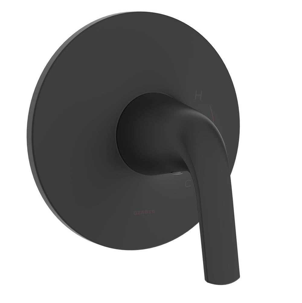 Gerber Plumbing - Lemora 1H Valve Only Trim Kit & Treysta Cartridge Satin Black - Satin Black