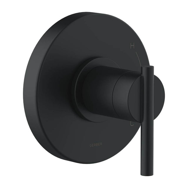 Gerber Plumbing - Parma 1H Pressure Balance Trim Kit & Treysta Cartridge for Valve Only Satin Black - Satin Black