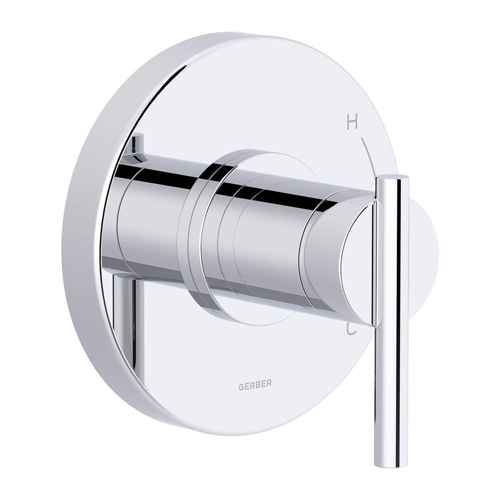Gerber Plumbing - Parma 1H Pressure Balance Trim Kit & Treysta Cartridge for Valve Only Chrome - Chrome
