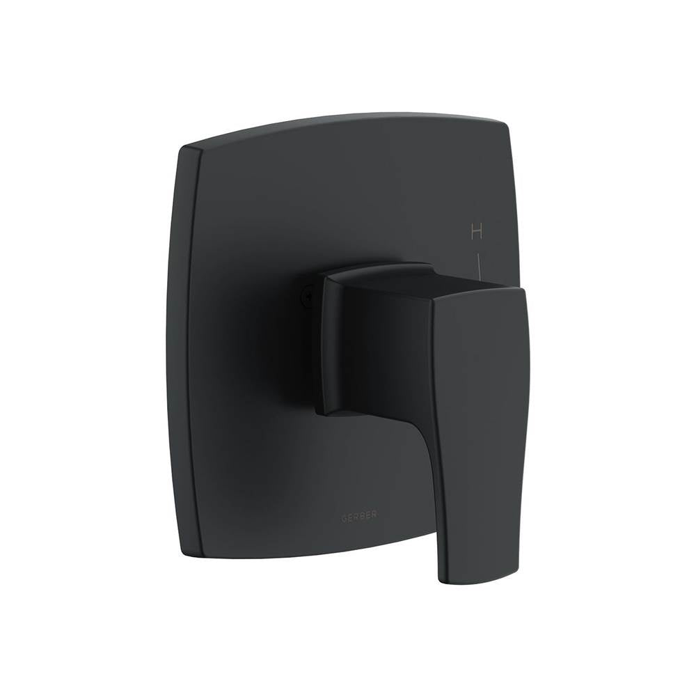 Gerber Plumbing - Tribune 1H Valve Only Trim Kit & Treysta Cartridge Satin Black - Satin Black