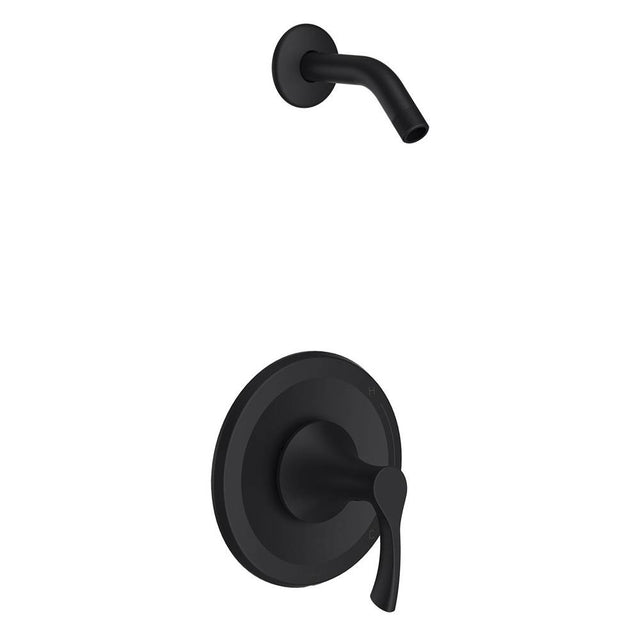 Gerber Plumbing - Antioch 1H Shower Only Trim Kit & Treysta Cartridge Less Showerhead Satin Black - Satin Black