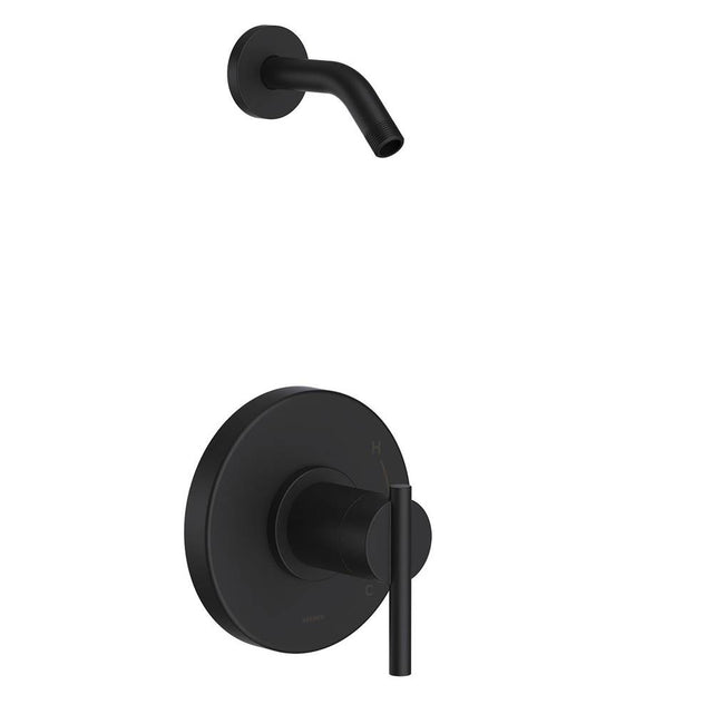 Gerber Plumbing - Parma 1H Shower Only Trim Kit & Treysta Cartridge Less Showerhead Satin Black - Satin Black