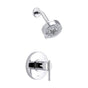 Gerber Plumbing - Parma 1H Shower Only Trim Kit & Treysta Cartridge w/ 5 Function Showerhead 1.75gpm Chrome - Chrome