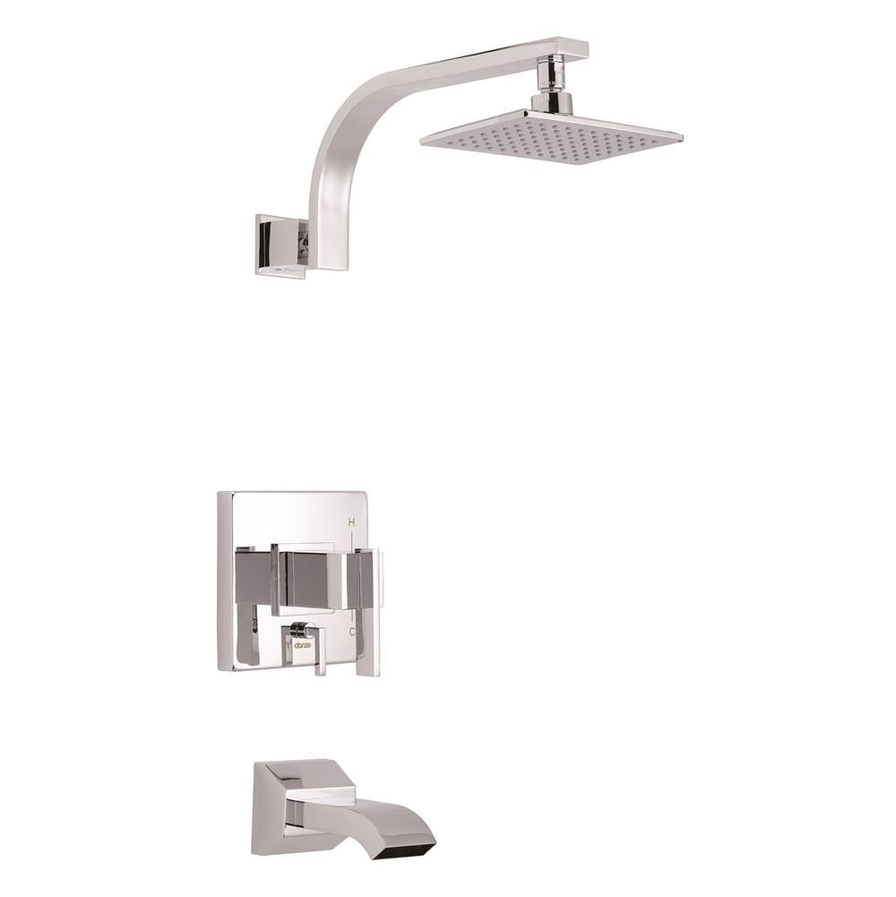 Gerber Plumbing - Sirius 1H Tub & Shower Trim Kit w/ Diverter on Valve & Treysta Cartridge 1.75gpm Chrome - Chrome