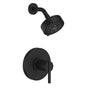 Gerber Plumbing - Parma 1H Shower Only Trim Kit & Treysta Cartridge w/ 5 Function Showerhead 1.75gpm Satin Black - Satin Black
