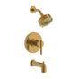 Gerber Plumbing - Parma 1H Tub & Shower Trim Kit & Treysta Cartridge W/ Diverter On Tub Spout & 5 Function Showerhead 1.75gpm Brushed Bronze - Brushed Bronze