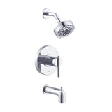 Gerber Plumbing - Parma 1H Tub & Shower Trim Kit & Treysta Cartridge W/ Diverter On Tub Spout & 5 Function Showerhead 1.75gpm Chrome - Chrome
