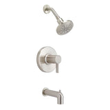 Gerber Plumbing - Amalfi 1H Tub & Shower Trim Kit w/Diverter on Spout & Treysta Cartridge 1.75gpm Brushed Nickel - Brushed Nickel