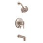 Gerber Plumbing - Parma 1H Tub & Shower Trim Kit & Treysta Cartridge w/ Diverter on Valve & 5 Function Showerhead 2.0gpm Brushed Nickel - Brushed Nickel