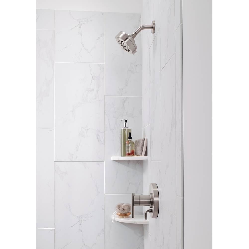 Parma 1H Tub & Shower Trim Kit & Treysta Cartridge w/ Diverter on Valve & 5 Function Showerhead 2.0gpm Brushed Nickel