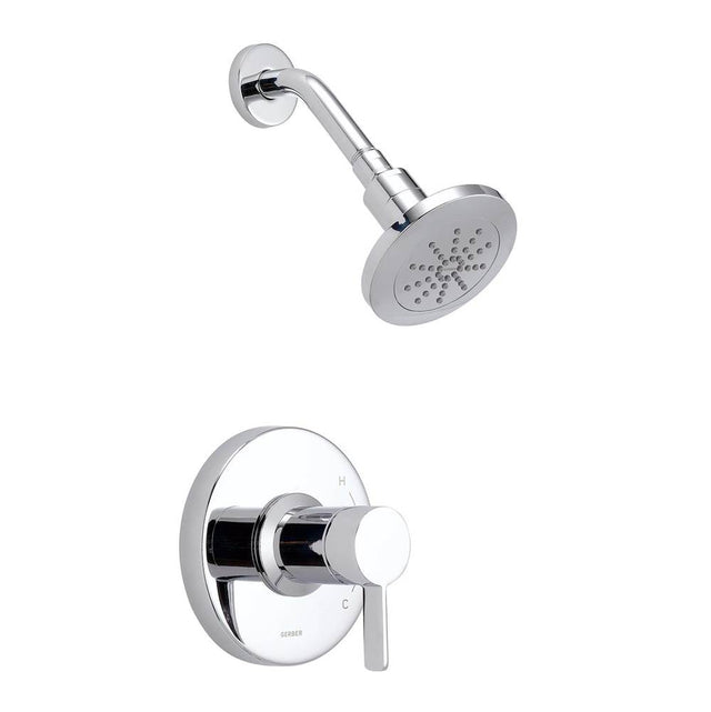 Gerber Plumbing - Amalfi 1H Shower Only Trim Kit & Treysta Cartridge 1.75gpm Chrome - Chrome