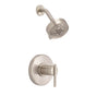 Gerber Plumbing - Parma 1H Shower Only Trim Kit & Treysta Cartridge w/ 5 Function Showerhead 2.0gpm Brushed Nickel - Brushed Nickel
