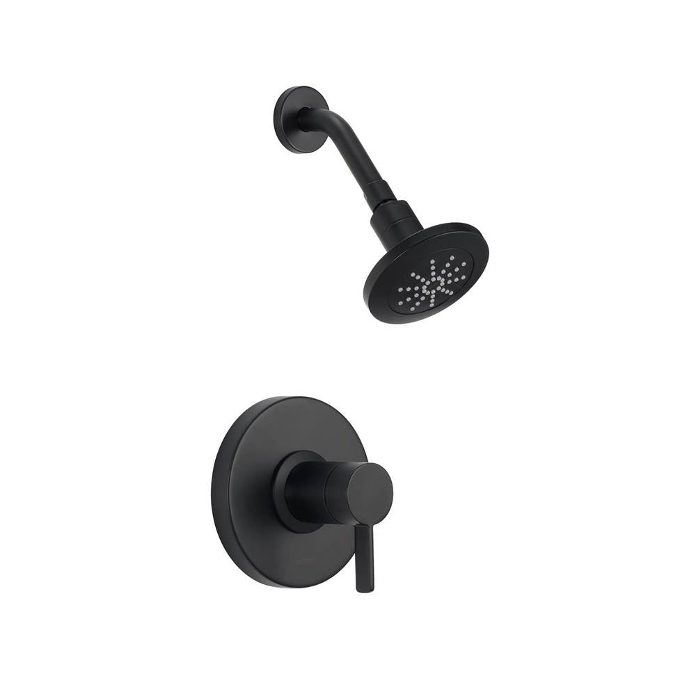 Gerber Plumbing - Amalfi 1H Shower Only Trim Kit & Treysta Cartridge 2.0gpm Satin Black - Satin Black