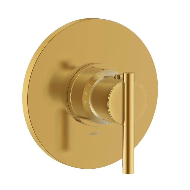 Gerber Plumbing - Parma 1H 3/4'' Thermostatic Valve Trim Kit Brushed Bronze - Brushed Bronze
