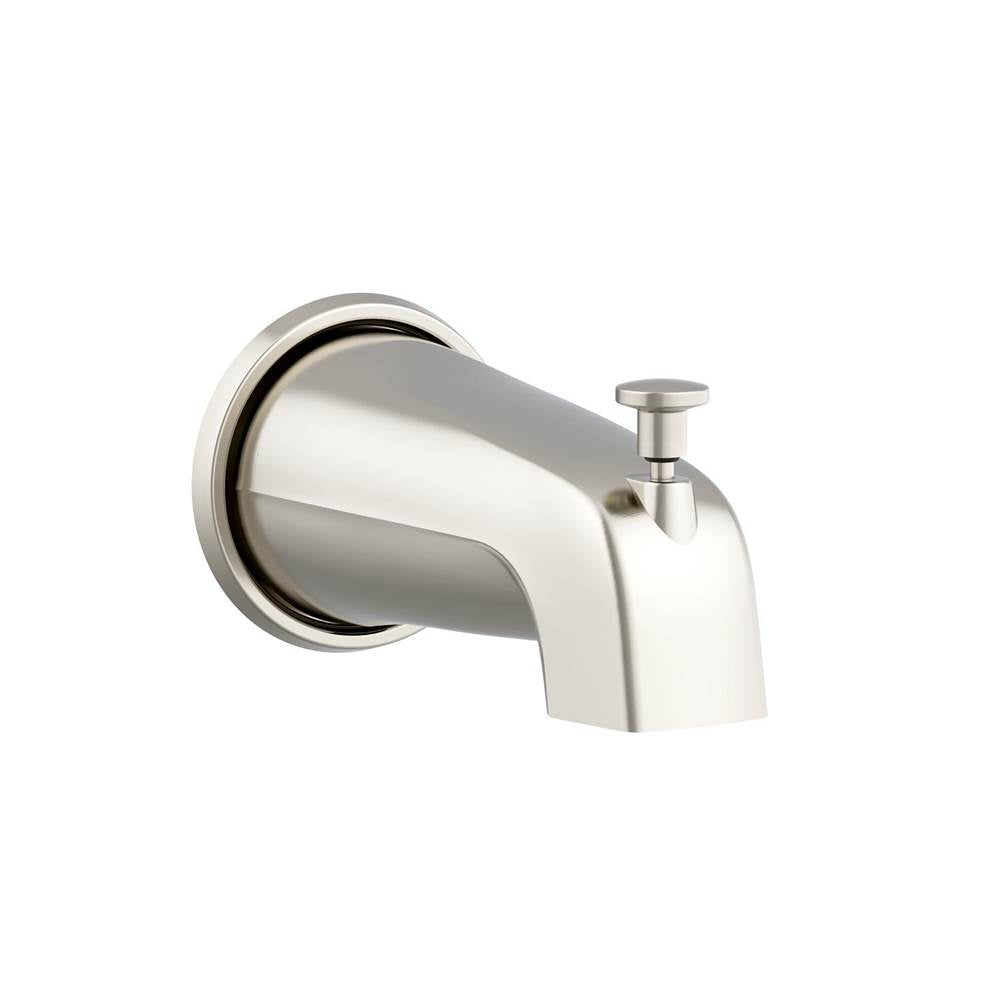 Gerber Plumbing - 5 1/2'' Wall Mount Tub Spout with Diverter Brushed Nickel - Brushed Nickel