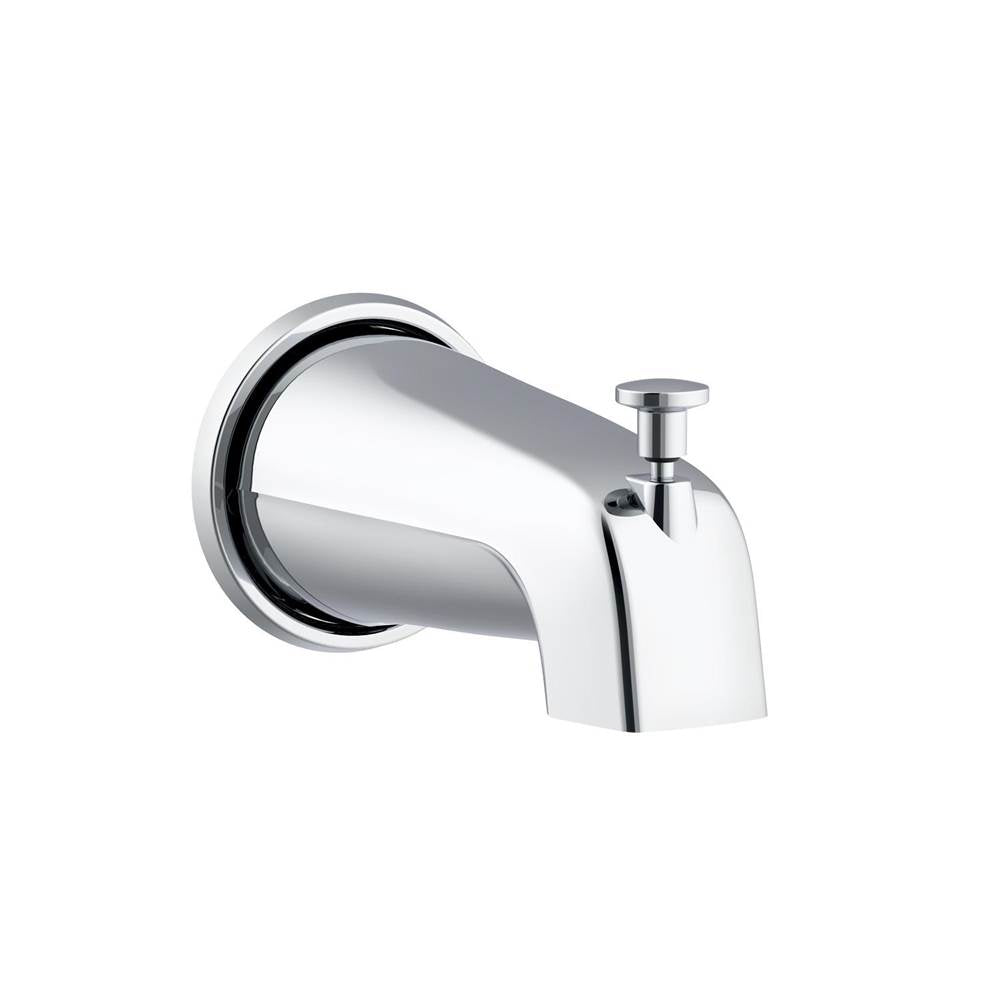 Gerber Plumbing - 5 1/2'' Wall Mount Tub Spout with Diverter Chrome - Chrome