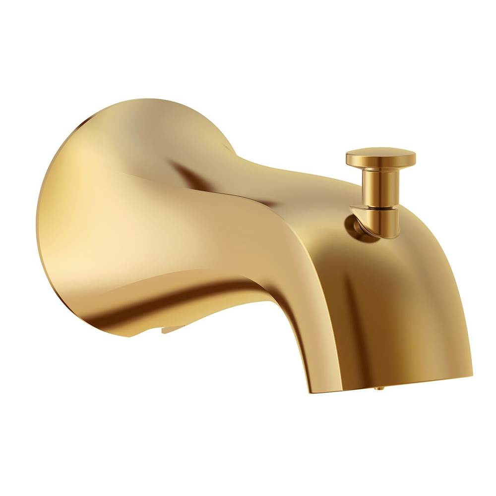 Gerber Plumbing - Draper & Vaughn Tub Spout w/ Diverter Brushed Bronze - Brushed Bronze