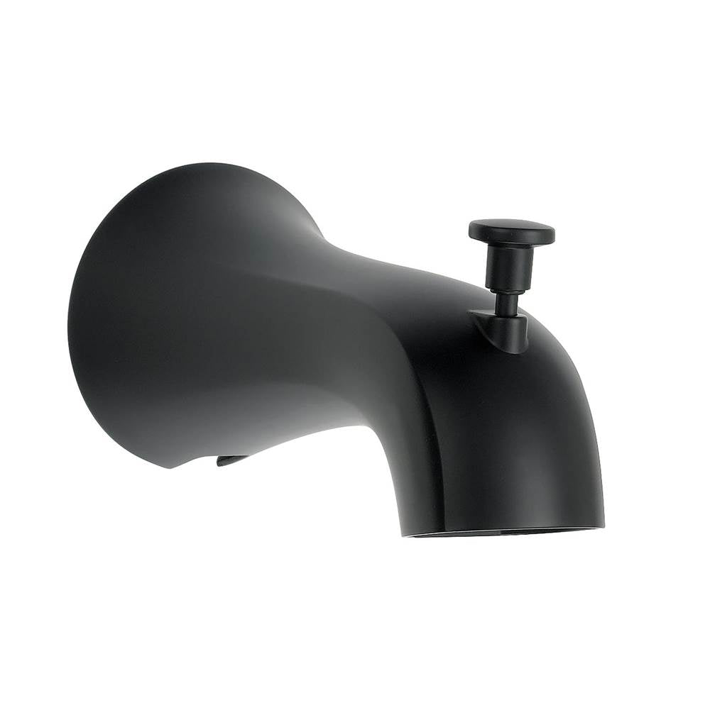 Gerber Plumbing - Draper & Vaughn Tub Spout w/ Diverter Satin Black - Satin Black