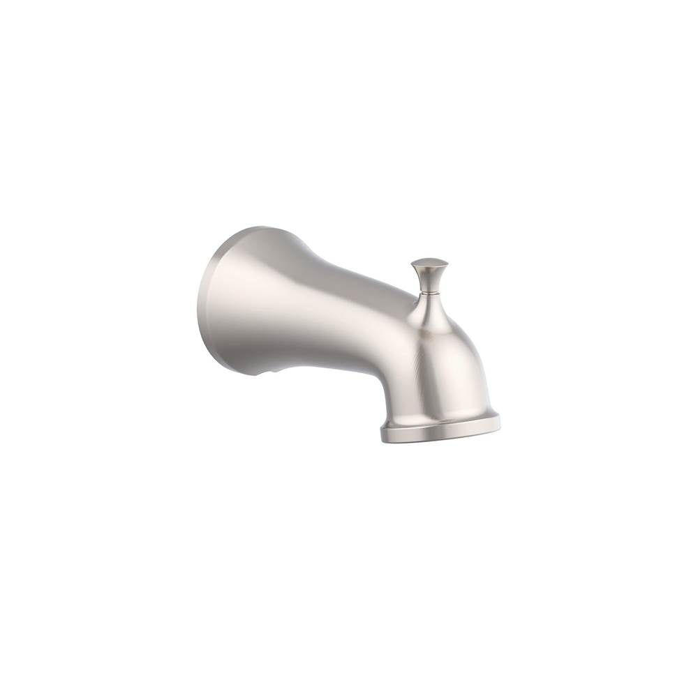 Gerber Plumbing - Northerly Tub Spout w/ Diverter Brushed Nickel - Brushed Nickel