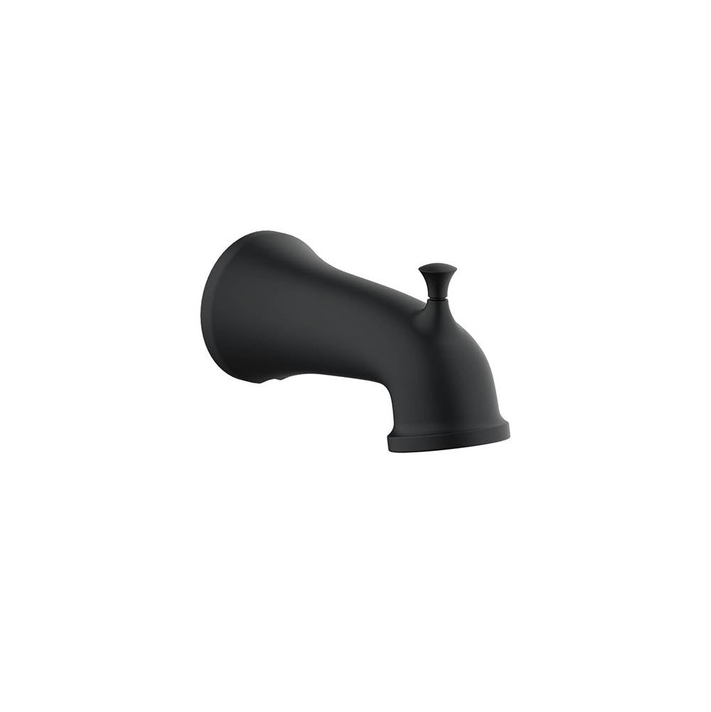 Gerber Plumbing - Northerly Tub Spout w/ Diverter Satin Black - Satin Black