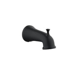 Gerber Plumbing - Northerly Tub Spout w/ Diverter Satin Black - Satin Black