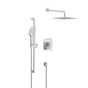 Gerber Plumbing - Tribune Pressure Balance Shower Trim with 3 Function Hand Shower & Drench 10'' Showerhead & Versa Slide Bar Kit Chrome - Chrome