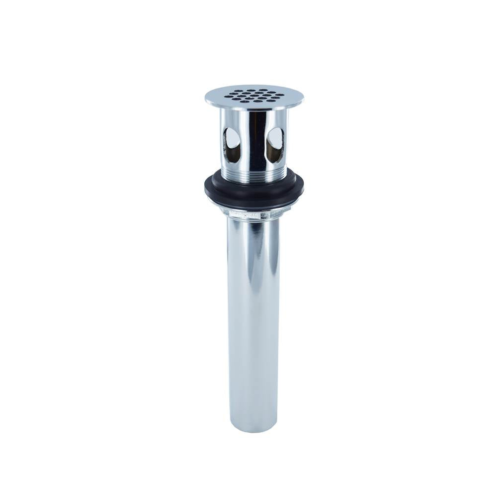 Gerber Plumbing - 1 1/4'' Metal Grid Strainer Assembly with Overflow Chrome - Chrome
