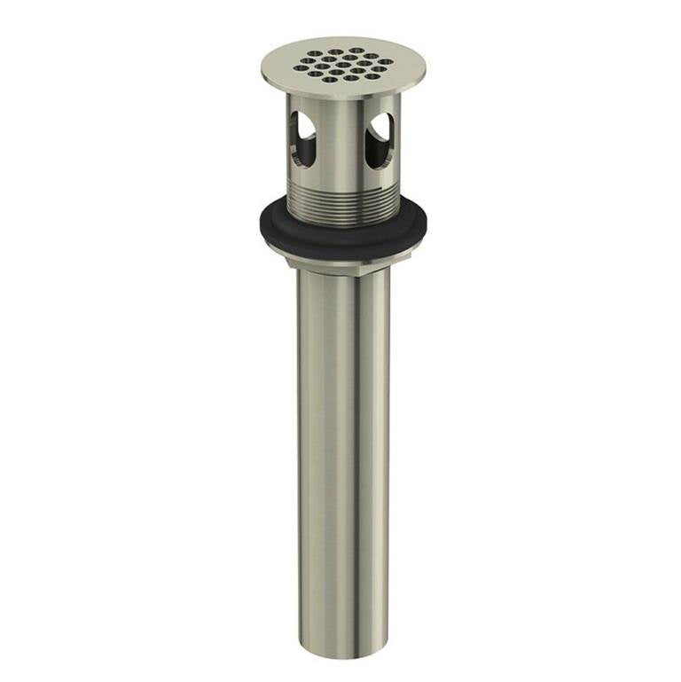 Gerber Plumbing - 1 1/4'' Metal Grid Strainer Assembly with Overflow Brushed Nickel - Brushed Nickel