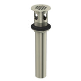 Gerber Plumbing - 1 1/4'' Metal Grid Strainer Assembly with Overflow Brushed Nickel - Brushed Nickel