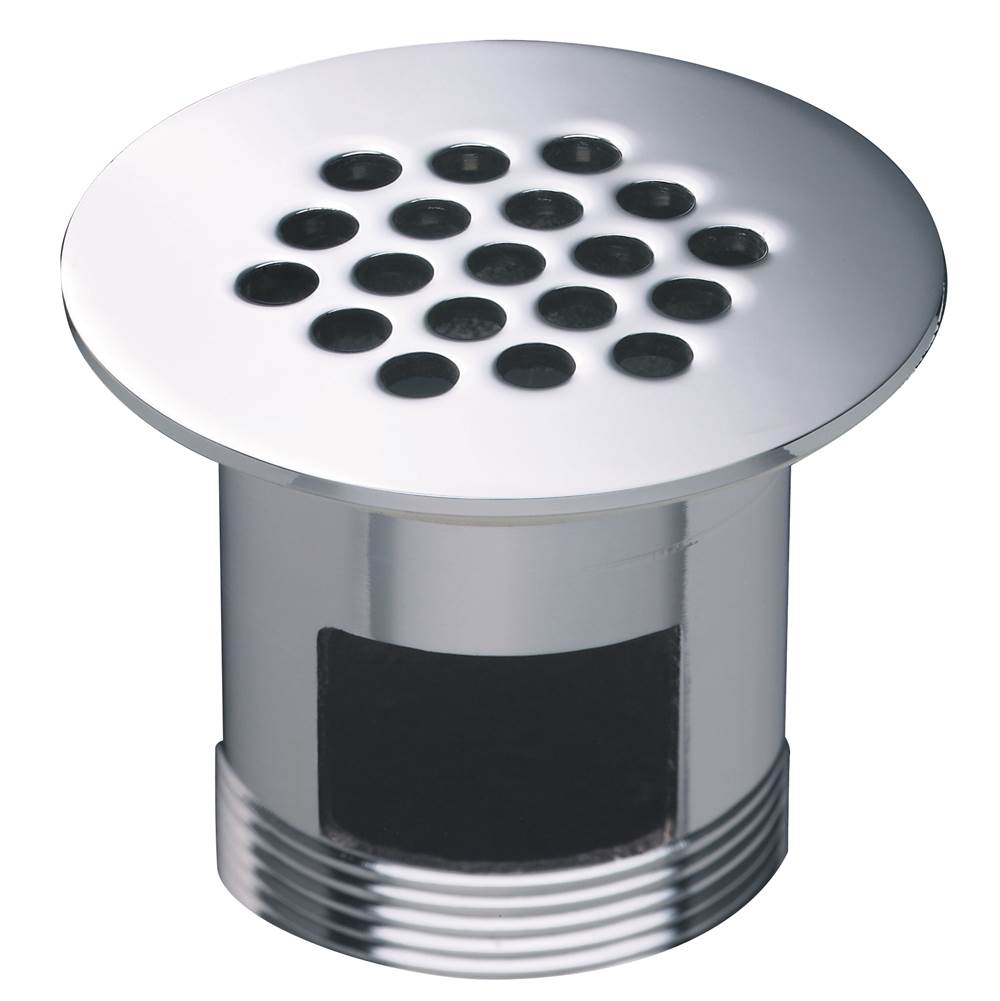 1 1/4'' Metal Grid Strainer Assembly with Overflow Chrome