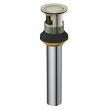Gerber Plumbing - 1 1/4'' Metal Touch Down Drain Assembly Brushed Nickel - Brushed Nickel