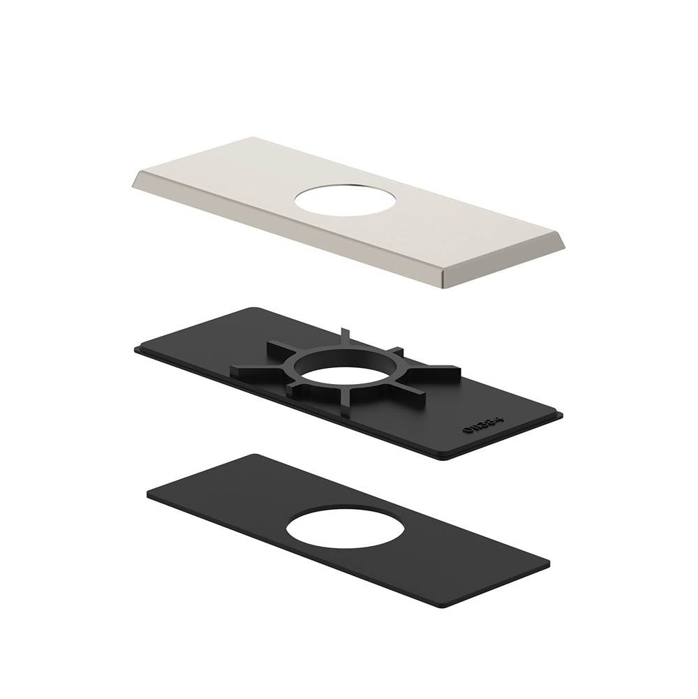 Gerber Plumbing - Cover Plate Assembly (Square) for 4'' Centerset Lavatory Faucet Brushed Nickel - Brushed Nickel