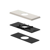 Gerber Plumbing - Cover Plate Assembly (Square) for 4'' Centerset Lavatory Faucet Brushed Nickel - Brushed Nickel