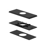 Gerber Plumbing - Cover Plate Assembly (Square) for 4'' Centerset Lavatory Faucet Satin Black - Satin Black