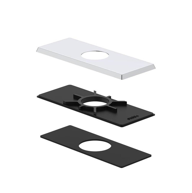 Gerber Plumbing - Cover Plate Assembly (Square) for 4'' Centerset Lavatory Faucet Chrome - Chrome
