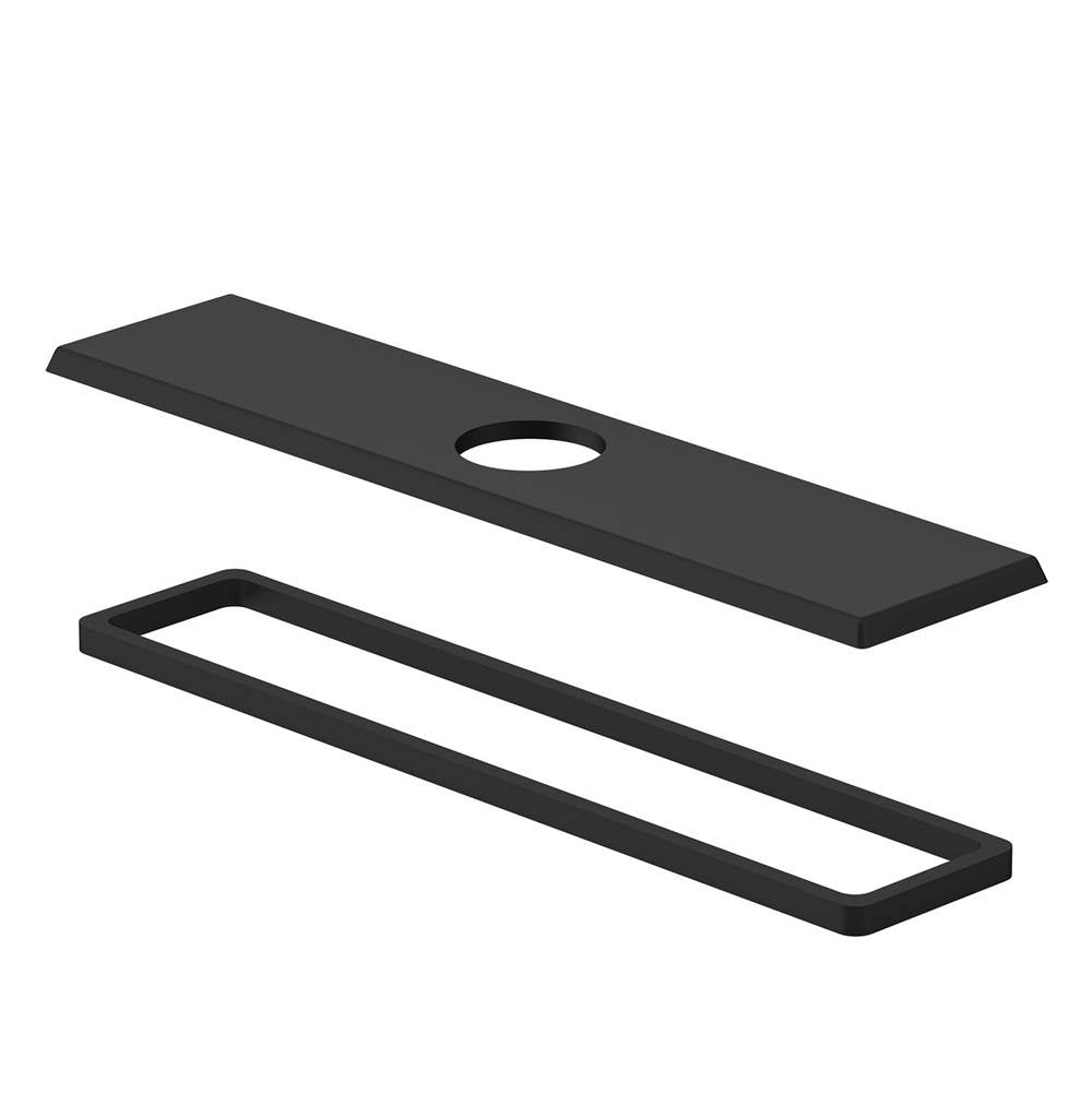 Gerber Plumbing - Mid-Town Cover Plate Assembly for 8'' Kitchen Faucet Satin Black - Satin Black