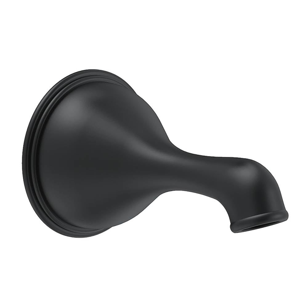 Gerber Plumbing - Opulence 6'' Wall Mount Tub Spout without Diverter Satin Black - Satin Black