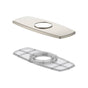 Gerber Plumbing - Soft Square Cover Plate Assembly for 4'' Centerset Lavatory Faucet Brushed Nickel - Brushed Nickel